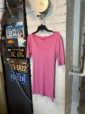 Michael Stars Sparkle Pink, 3/4 Sleeve Tee